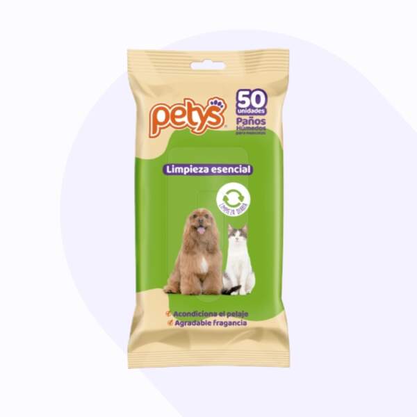 Petys Pañitos Húmedos Limpieza Esencial Para Mascotas