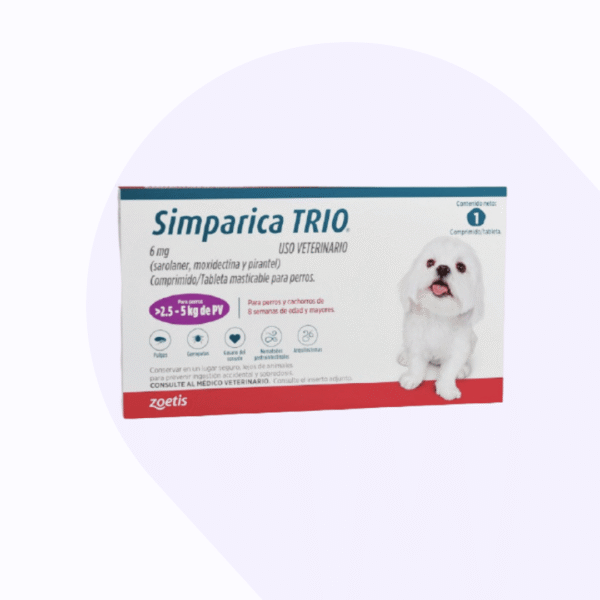 Simparica Trio Dorado Mascotas